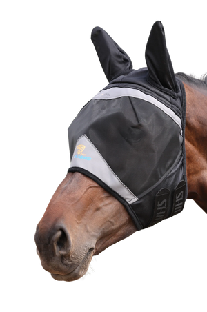 Shires FlyGuard Pro Fine Mesh Fly Mask with Ear