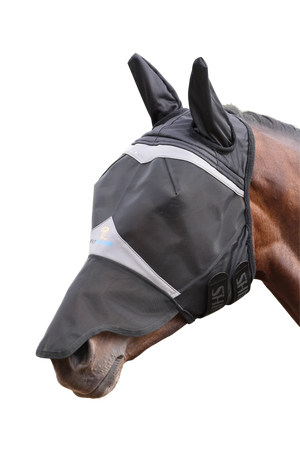 Shires FlyGuard Pro Fine Mesh Fly Mask with Ears & Nose