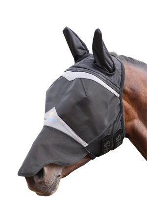 Shires FlyGuard Pro Fine Mesh Fly Mask with Ears & Nose