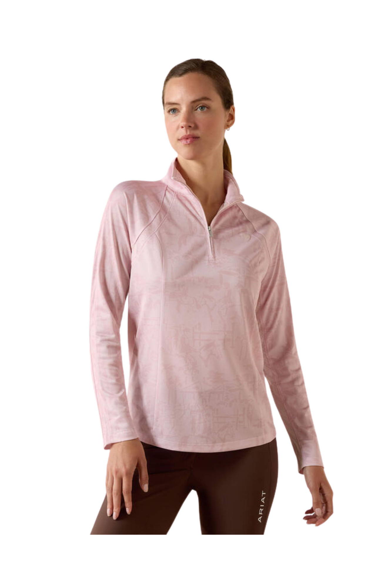 Sunstopper 3.0 1/4 Zip L/S Baselayer Print-26