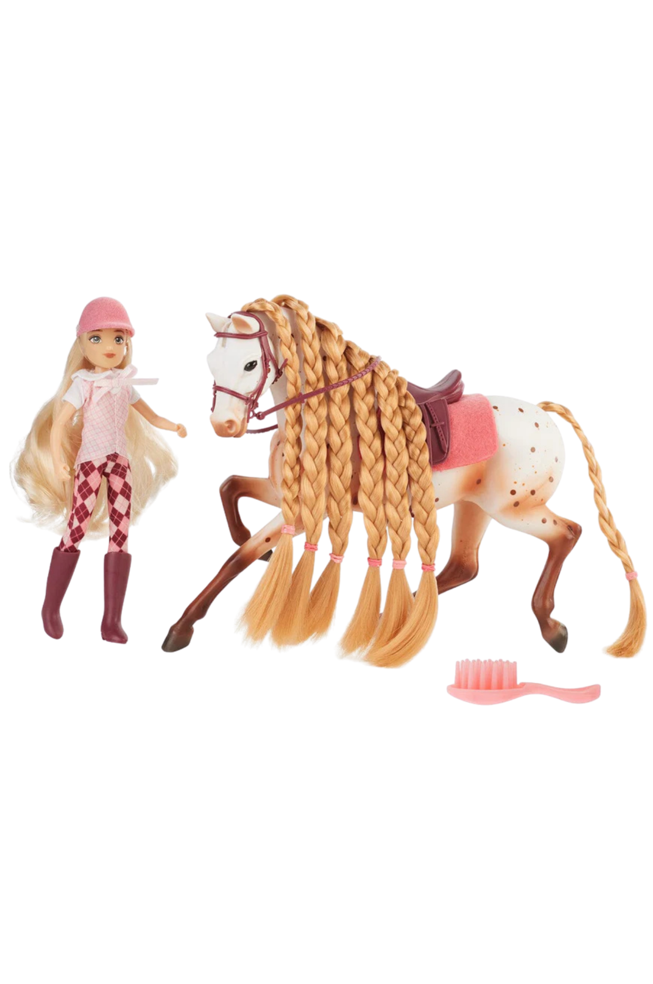 Tess & Birdie English Rider & Brushable Horse Set