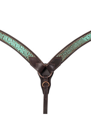 Turquoise_Croc_Contoured_Breast_Collar