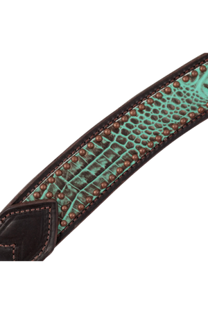 Turquoise_Croc_Contoured_Breast_Collar
