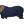 A navy blue horse dress sheet covering a horse from neck to tail.