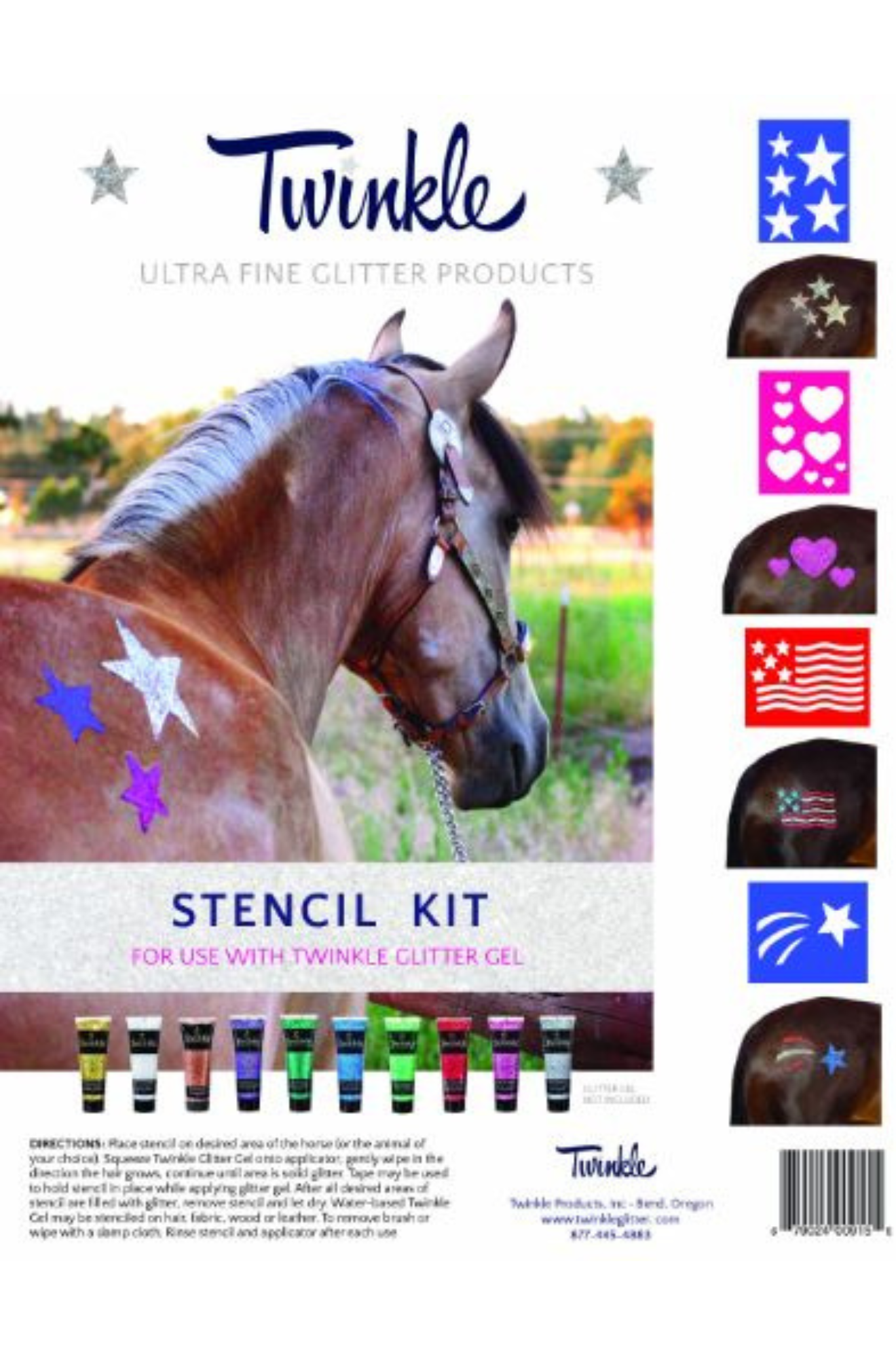 Twinkle Ultra Fine Glitter Stencil Kit