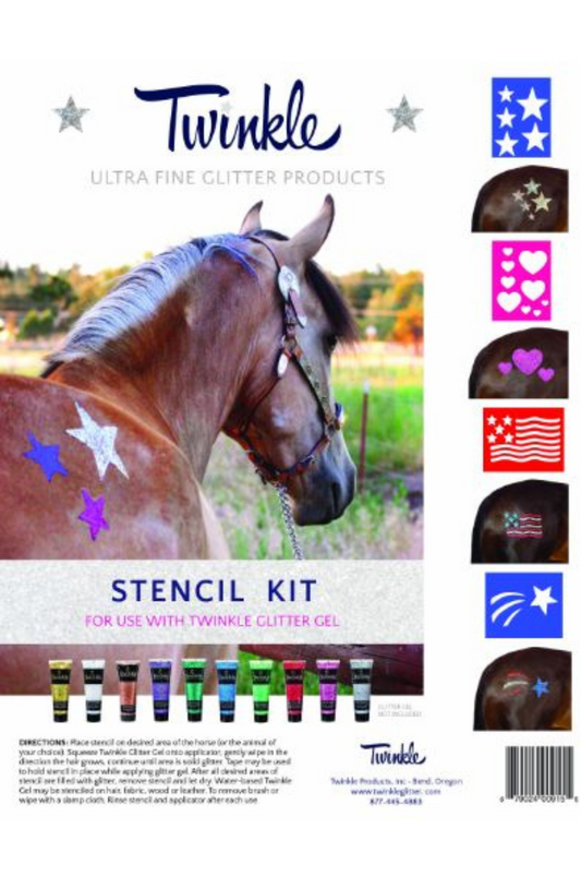 Twinkle Ultra Fine Glitter Stencil Kit