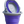 A purple and grey BOSS BUCKET with a hard plastic rim and bottom and a thick silicone middle, designed to lay flat.