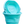 A teal BOSS BUCKET with a hard plastic rim and bottom and a thick silicone middle, designed to lay flat.