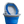 A blue and grey BOSS BUCKET with a hard plastic rim and bottom and a thick silicone middle, designed to lay flat.