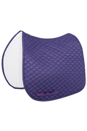 TuffRider basic pony saddle pad with diamond quilting and a flannel underside.
