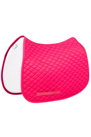 TuffRider basic pony saddle pad with diamond quilting and a flannel underside.