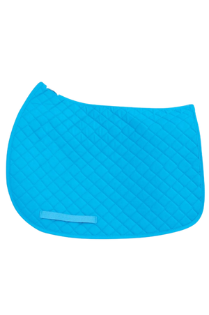 TuffRider basic pony saddle pad with diamond quilting and a flannel underside.