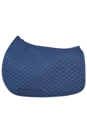 TuffRider basic pony saddle pad with diamond quilting and a flannel underside.
