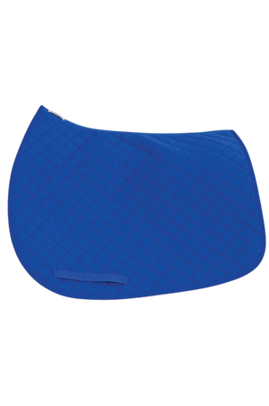 TuffRider basic pony saddle pad with diamond quilting and a flannel underside.