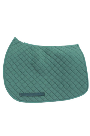TuffRider basic pony saddle pad with diamond quilting and a flannel underside.