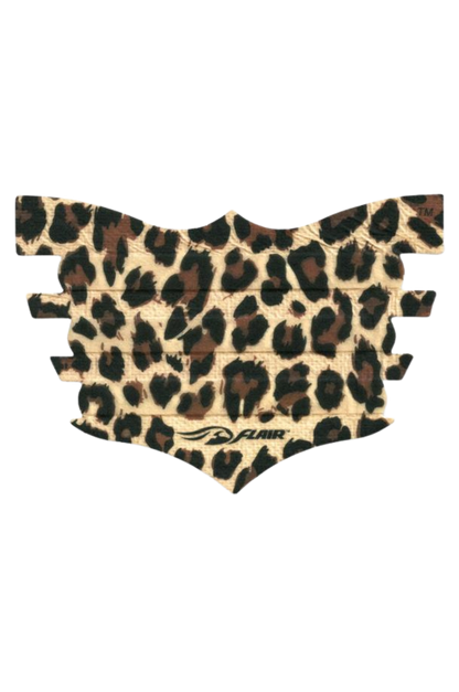 A single black FLAIR nasal strip designed for horses, showing the textured adhesive surface.