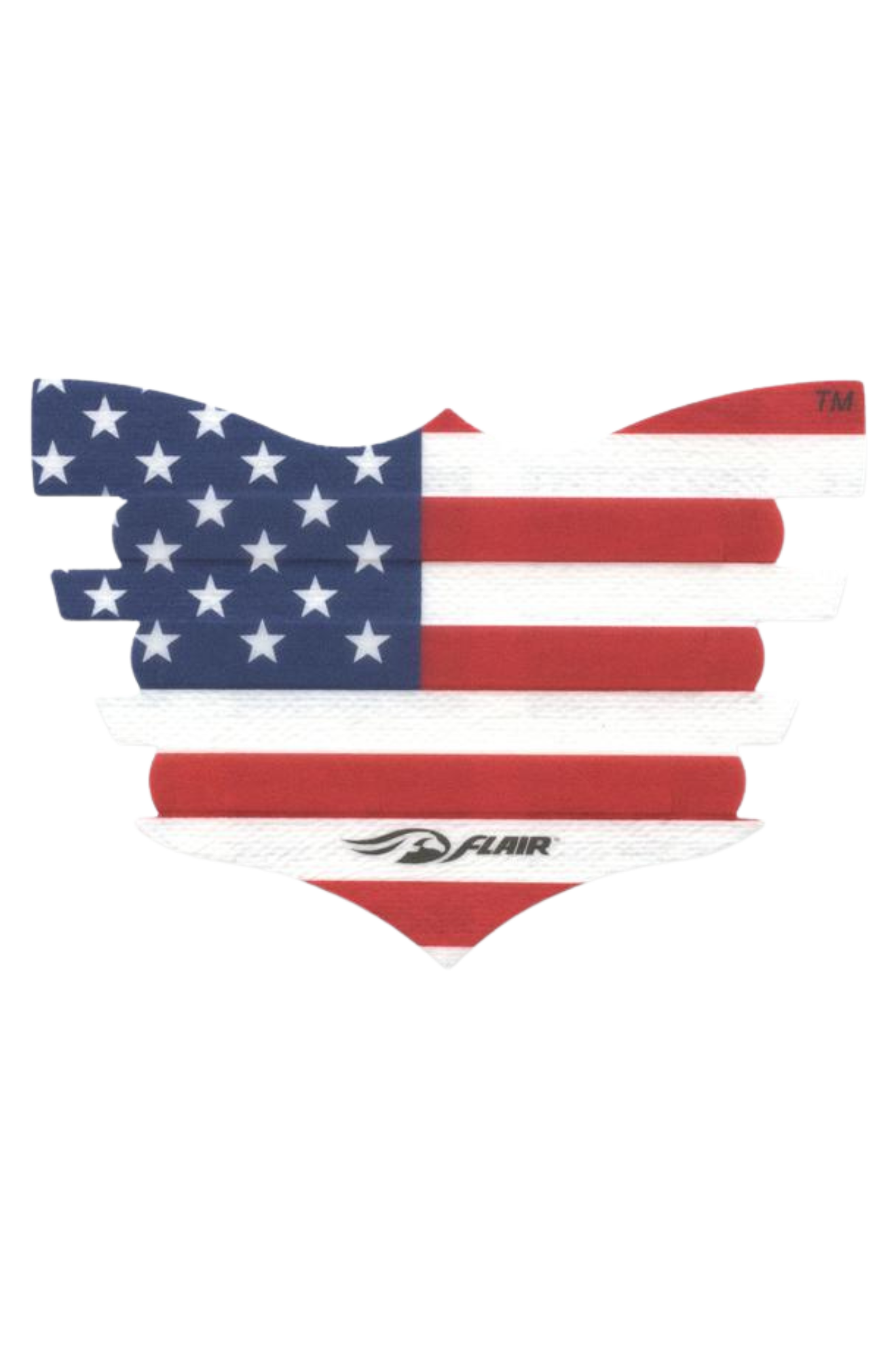 A single black FLAIR nasal strip designed for horses, showing the textured adhesive surface.