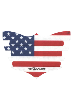 A single black FLAIR nasal strip designed for horses, showing the textured adhesive surface.