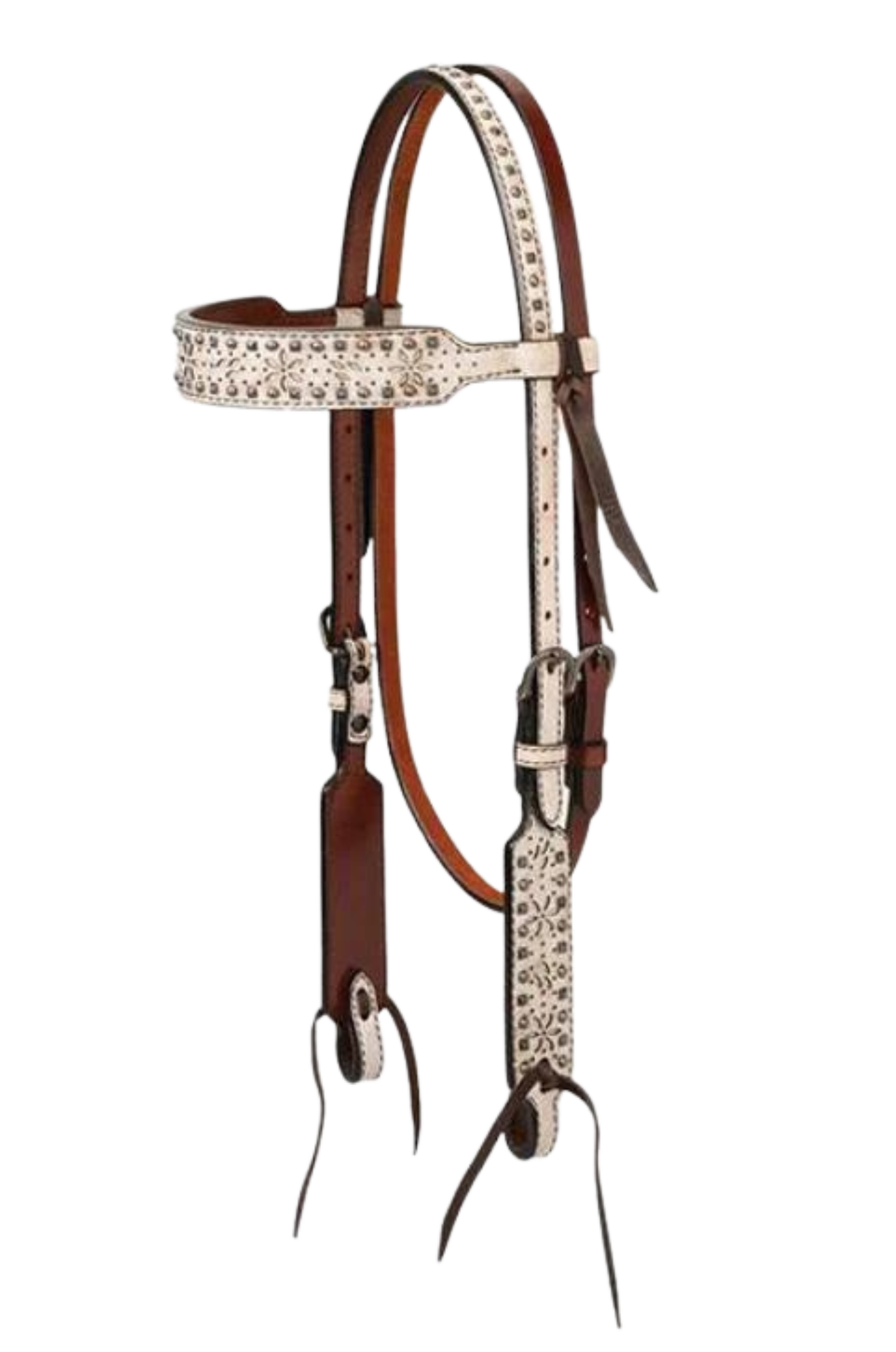 TURQUOISE CROSS SNOW STAR BROWBAND HEADSTALL disc