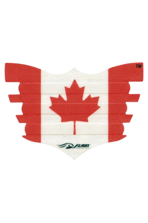 A single black FLAIR nasal strip designed for horses, showing the textured adhesive surface.