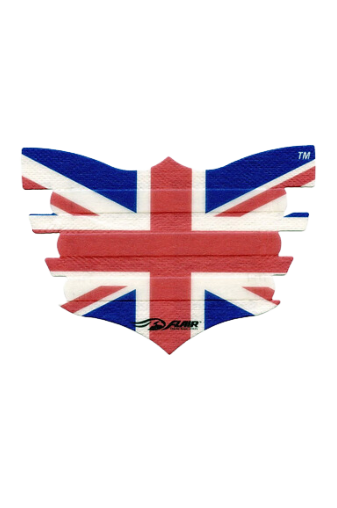 A single black FLAIR nasal strip designed for horses, showing the textured adhesive surface.