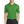 A man wearing a short-sleeved performance polo shirt with a collar, a 3-button placket, and black pants.