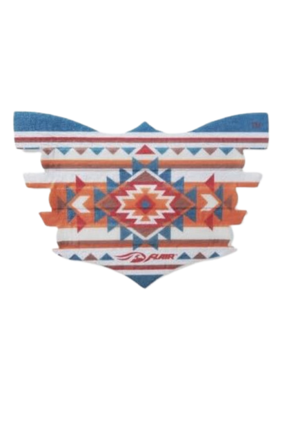 A single black FLAIR nasal strip designed for horses, showing the textured adhesive surface.