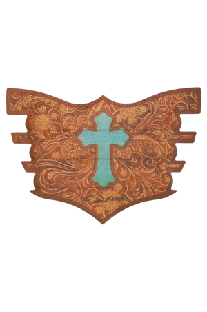 A single black FLAIR nasal strip designed for horses, showing the textured adhesive surface.