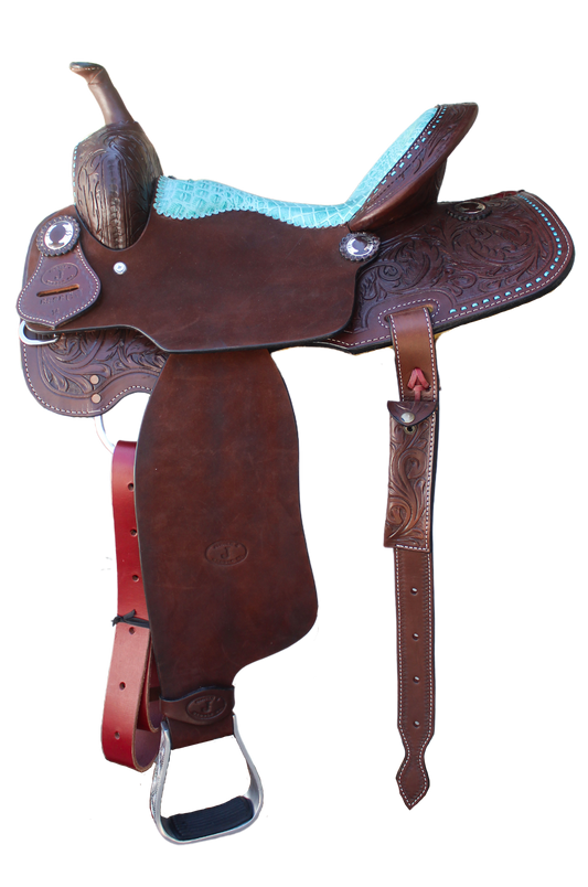 CIRCLE J TOOLED BARREL SADDLE