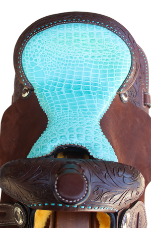 Circle J Tooled Barrel Saddle