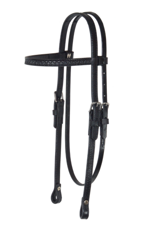 Circle Y Shell Tooled Browband Headstall