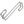 A heavy duty silver wire utility hook with a baked finish.