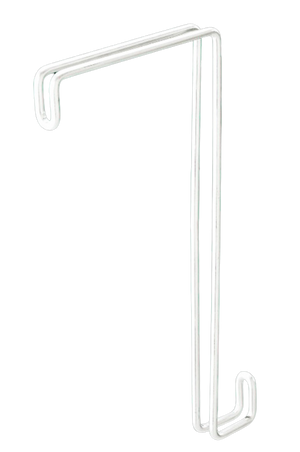 A Royal Wire double wire hook designed to fit over a cement block, with a 15 inch length.