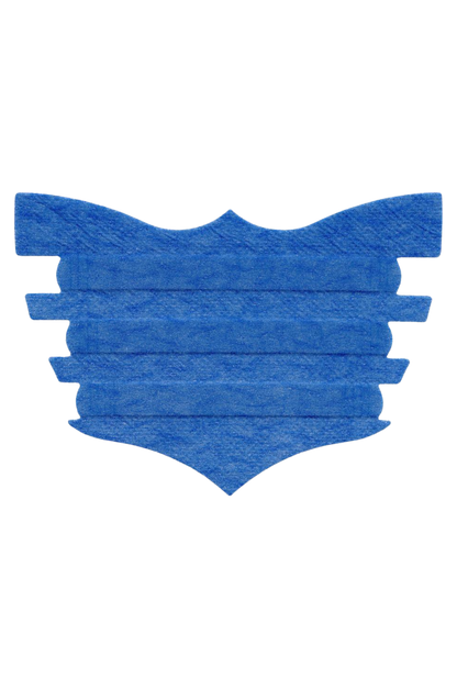 A single black FLAIR nasal strip designed for horses, showing the textured adhesive surface.