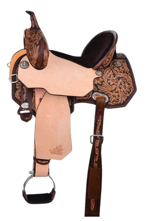 Circle Y Josey Gold Buckle Cash Saddle