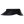 A black golf visor with a bow detail in the front.
