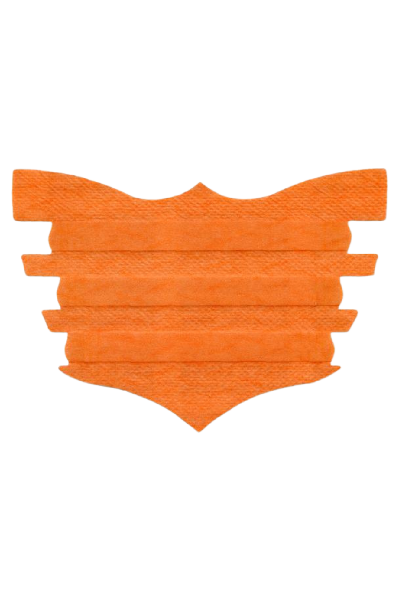 A single black FLAIR nasal strip designed for horses, showing the textured adhesive surface.