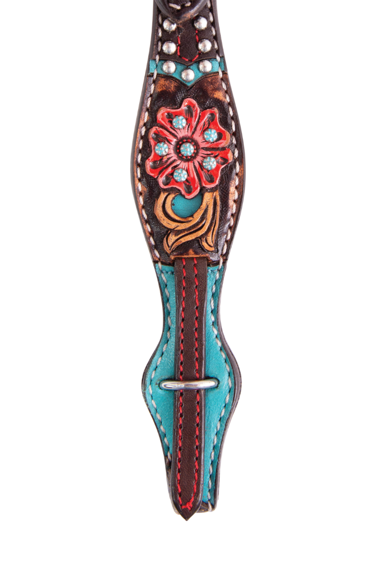 CIRCLE Y QUICK FLOWER BROWBAND HEADSTALL