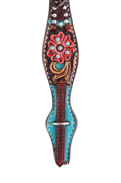 CIRCLE Y QUICK FLOWER BROWBAND HEADSTALL