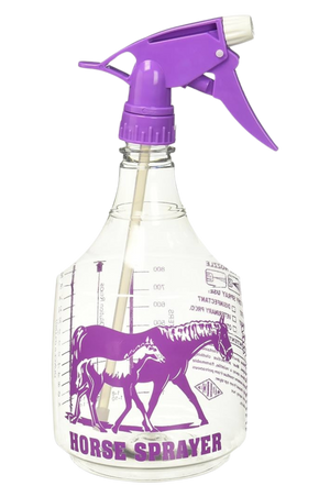 A set of three 36 oz. PVC spray bottles with adjustable nozzles.