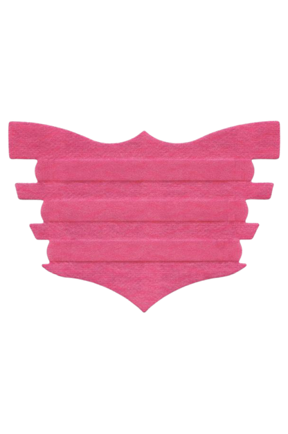 A single black FLAIR nasal strip designed for horses, showing the textured adhesive surface.