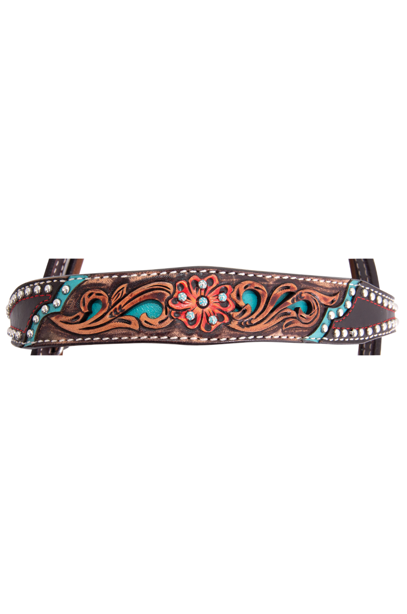 CIRCLE Y QUICK FLOWER BROWBAND HEADSTALL