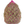 A pink haylage net filled with hay.