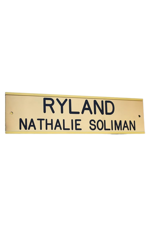 TS Custom Brass Stall Plates