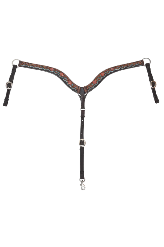 Circle Y Quick Flower Breast Collar