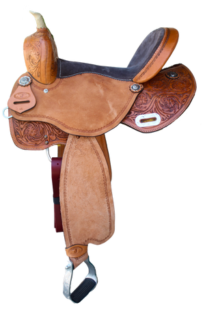 Circle J Barrel Saddle Light Oil/Suede Seat