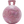 A pink and white Jolly Ball with a handle designed for horse play.