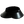 A black golf visor with a bow detail in the front.