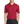 A man wearing a short-sleeved performance polo shirt with a collar, a 3-button placket, and black pants.