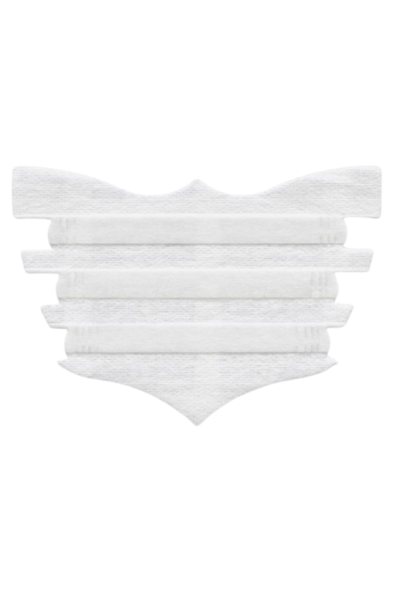 A single black FLAIR nasal strip designed for horses, showing the textured adhesive surface.